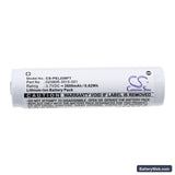 Pelican 7610 Tactical Flashlight Replacement Battery, 3.7V, 2600mAh, Li-ion 3