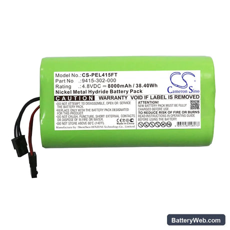 Pelican 9415Z0 LED Latern Zone 0 Replacement Battery, 4.8V, 8000mAh, Ni-MH 3