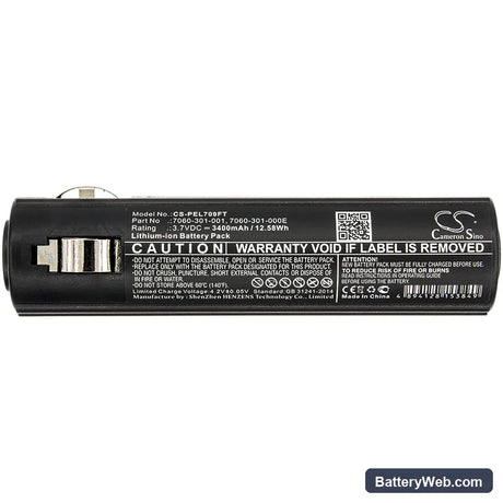 Pelican 7060 Replacement Battery, 3.7V, 3400mAh, Li-ion 3