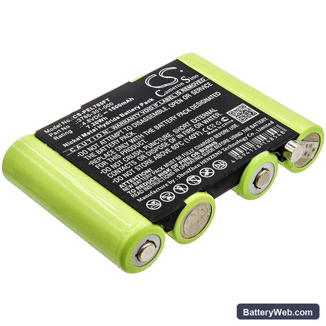 Pelican 3715Z0 LED ATEX 2015 Replacement Battery, 4.8V, 1500mAh, Ni-MH 1