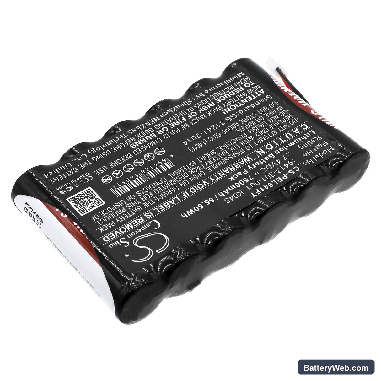 Pelican 9410L Replacement Battery, 7.4V, 7500mAh, Li-ion 2