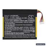 ParTner EM-100 Replacement Battery, 3.7V, 7600mAh, Li-Polymer 3
