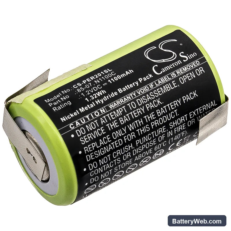 Panasonic ER398 Replacement Battery, 1.2V, 1100mAh, Ni-MH 1