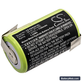 Panasonic ER398 Replacement Battery, 1.2V, 1100mAh, Ni-MH 1