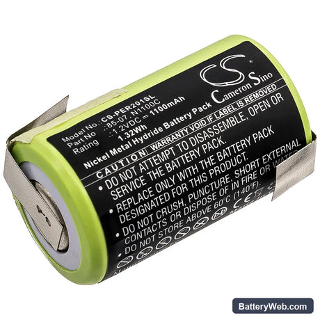 Panasonic ER398 Replacement Battery, 1.2V, 1100mAh, Ni-MH 1