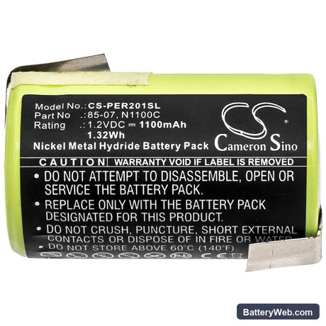 Panasonic ER398 Replacement Battery, 1.2V, 1100mAh, Ni-MH 3