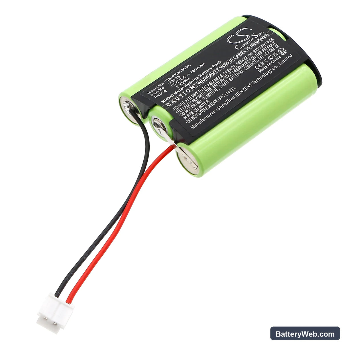 PEUGEOT ELIS 1500 Replacement Battery, 3.6V, 700mAh, Ni-MH 1