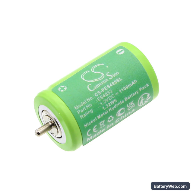 Panasonic ES4853 Replacement Battery, 1.2V, 1100mAh, Ni-MH 1