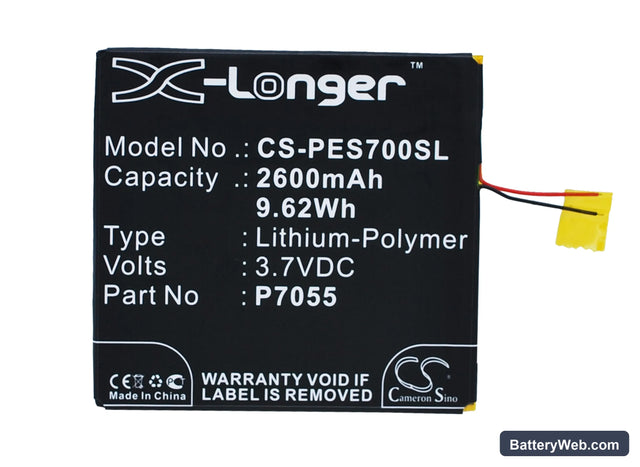 POSH Equal Replacement Battery, 3.7V, 2600mAh, Li-Polymer 1