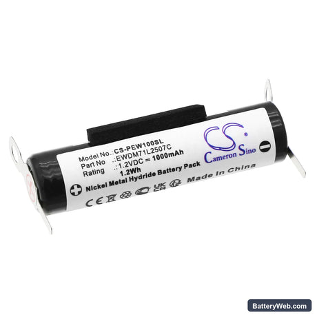 Panasonic WEW0890-W406 Replacement Battery, 1.2V, 1000mAh, Ni-MH 1