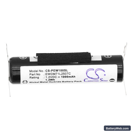 Panasonic WEW0890-W406 Replacement Battery, 1.2V, 1000mAh, Ni-MH 3