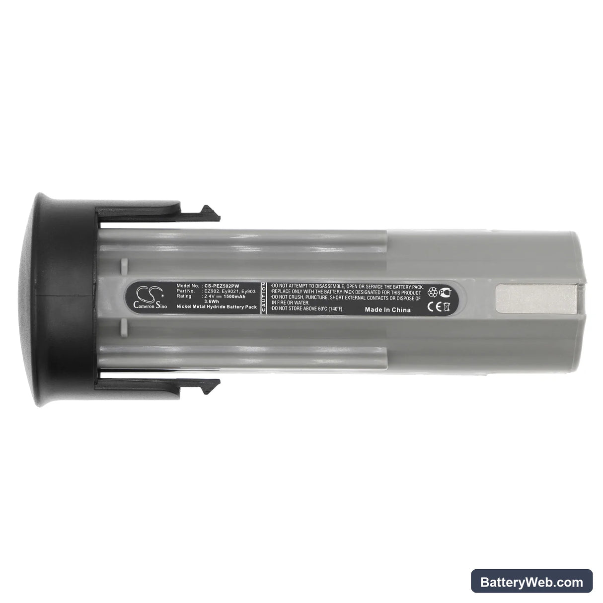 Panasonic EZ502 Replacement Battery, 2.4V, 1500mAh, Ni-MH 5