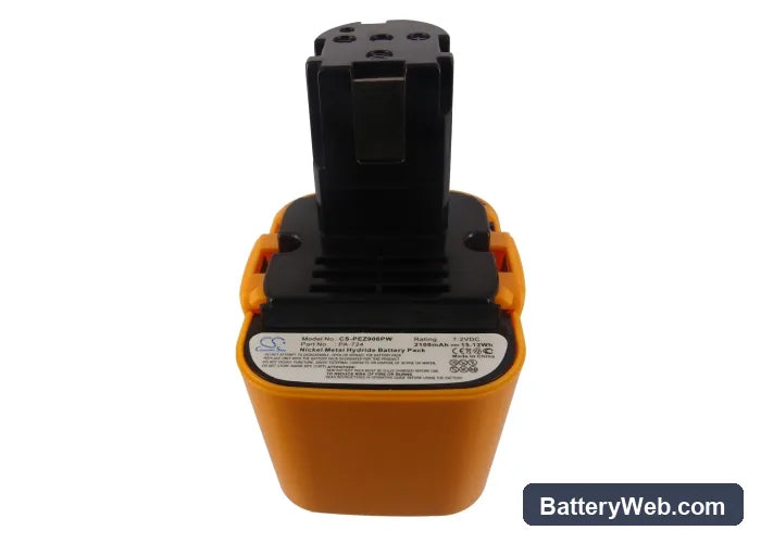 Panasonic EY3653 Replacement Battery, 7.2V, 2100mAh, Ni-MH 5