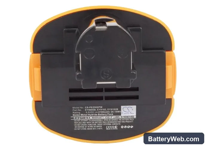 National EZ6181 Replacement Battery, 9.6V, 2100mAh, Ni-MH 6