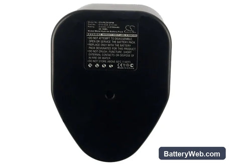 Panasonic EZ571 Replacement Battery, 9.6V, 2100mAh, Ni-MH 5