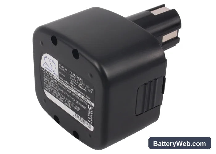 Panasonic EZ3570 Replacement Battery, 12V, 3000mAh, Ni-MH 3