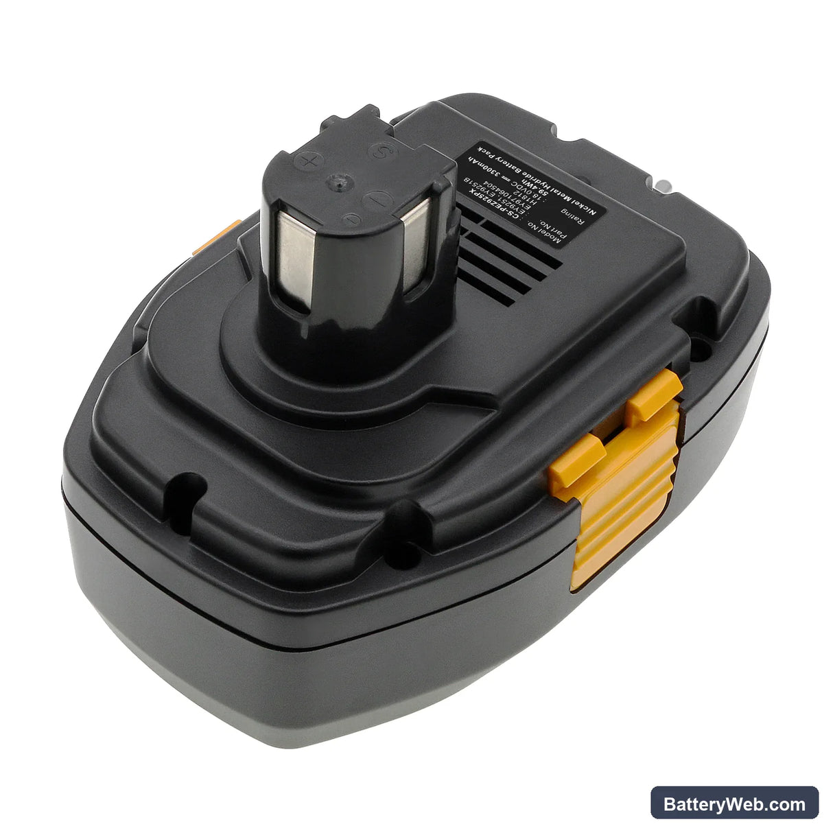Panasonic EY3544 Replacement Battery, 18V, 3300mAh, Ni-MH 2