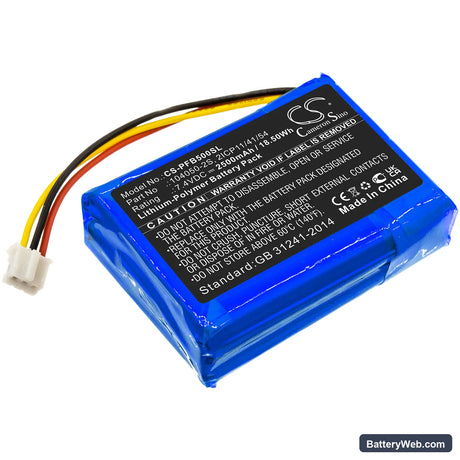 Philips Fidelio B5 Replacement Battery, 7.4V, 2500mAh, Li-Polymer 1