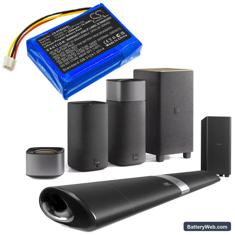 Philips Fidelio B5 Replacement Battery, 7.4V, 2500mAh, Li-Polymer 5