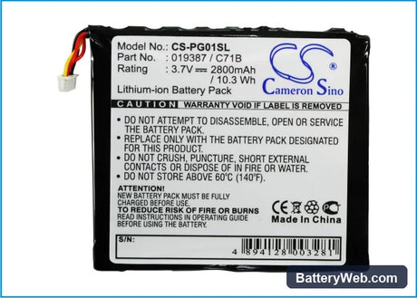 Pogo Tech Replacement Battery, 3.7V, 2800mAh, Li-ion 5