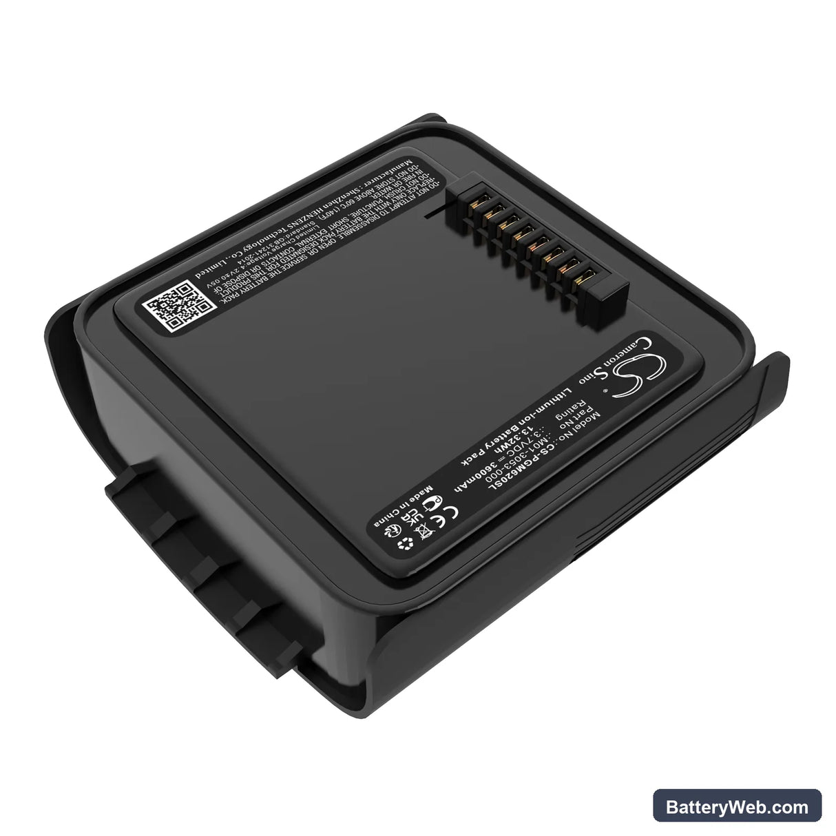 MicroRAE PGM-6208 Replacement Battery, 3.7V, 3600mAh, Li-ion 2