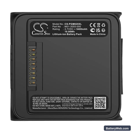 MicroRAE PGM-6208 Replacement Battery, 3.7V, 5400mAh, Li-ion 5