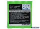 Philips CE0682 Replacement Battery, 4.8V, 700mAh, Ni-MH 5