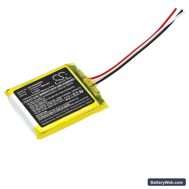 Philips TAH9505BK Replacement Battery, 3.7V, 900mAh, Li-Polymer 1