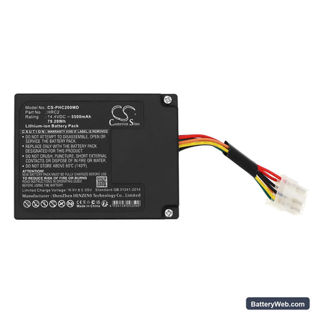 Philips HRC2 Detachable Replacement Battery, 14.4V, 5500mAh, Li-ion 5