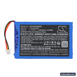 Philips HD CAM 295 Replacement Battery, 3.7V, 1100mAh, Li-Polymer 3