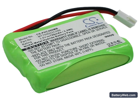 Philips CEPTF Replacement Battery, 3.6V, 700mAh, Ni-MH 1