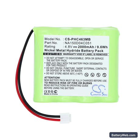 CHICCO NC3000 Replacement Battery, 4.8V, 2000mAh, Ni-MH 3