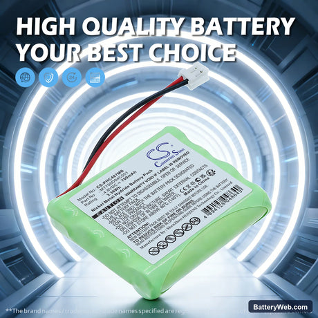 Harting & Helling Janosch MBF5050 Replacement Battery, 4.8V, 700mAh, Ni-MH 7