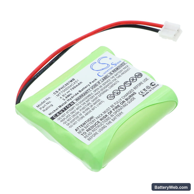 Philips SBC-EB4880 A1507 Replacement Battery, 4.8V, 700mAh, Ni-MH 1