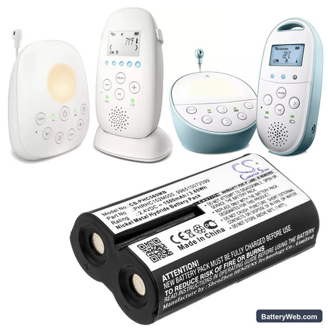 Philips Avent SCD720/86 Replacement Battery, 2.4V, 1500mAh, Ni-MH 4