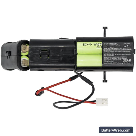 Philips FC6162 Replacement Battery, 12V, 1500mAh, Ni-MH 3
