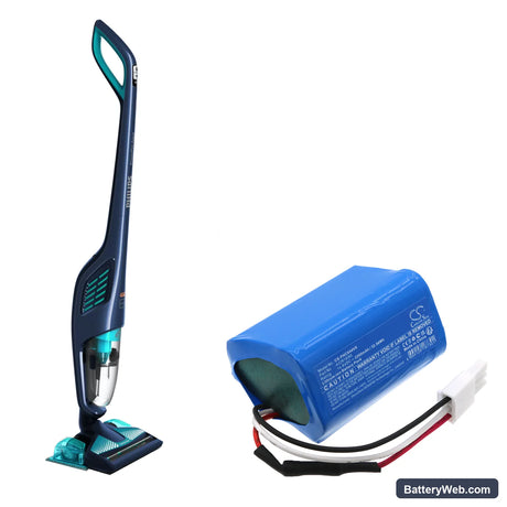 Philips PowerPro Aqua FC6400 Replacement Battery, 14.8V, 2200mAh, Li-ion 6