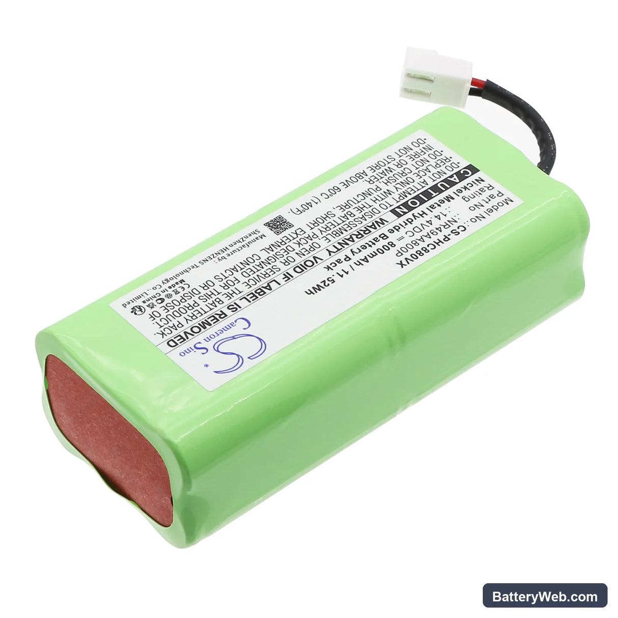Taurus Striker Slim 079748 Replacement Battery, 14.4V, 800mAh, Ni-MH 2