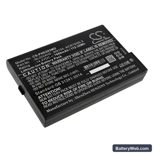 Siemens ACUSON P300 Replacement Battery, 14.4V, 7800mAh, Li-ion 1