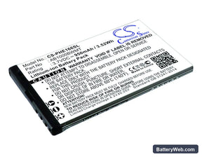 Philips E166 Replacement Battery, 3.7V, 950mAh, Li-ion 1