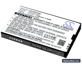 Philips E330 Replacement Battery, 3.8V, 3950mAh, Li-ion 1