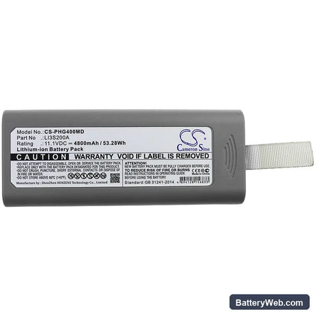 Philips G40 Replacement Battery, 11.1V, 4800mAh, Li-ion 3