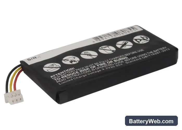 Phonak inspiro Replacement Battery, 3.7V, 500mAh, Li-Polymer 3