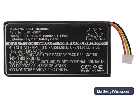Phonak inspiro Replacement Battery, 3.7V, 500mAh, Li-Polymer 5