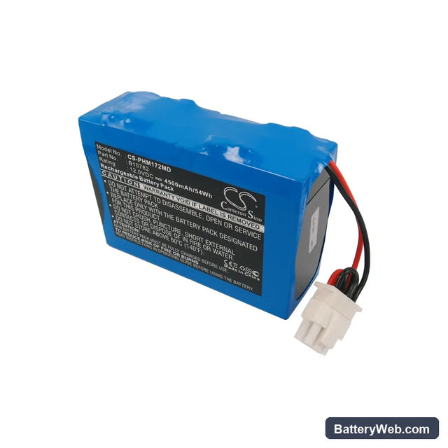 Philips M1722A/B Replacement Battery, 12V, 4500mAh, Sealed Lead Acid 1