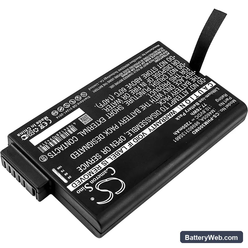 Philips 740 Select Vital Signs Monitor Replacement Battery, 10.8V, 7200mAh, Li-ion 2
