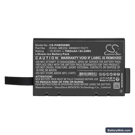 Philips Effica CM100 863300 Replacement Battery, 10.8V, 7800mAh, Li-ion 5