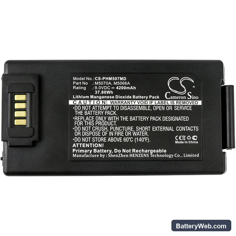 Philips HeartStart FRx Replacement Battery, 9V, 4200mAh, Li-MnO2 3