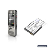 Philips Pocket Memo DPM6000 Replacement Battery, 3.7V, 1250mAh, Li-ion 4