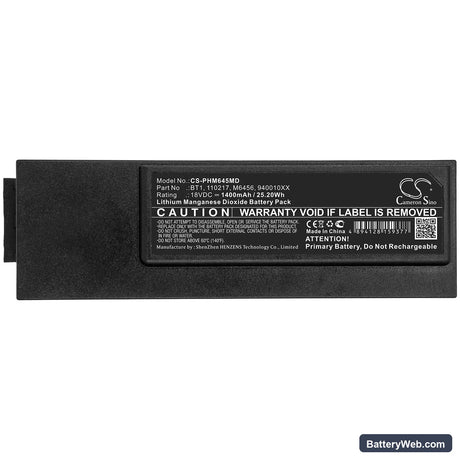 Philips Defibrillator Halbautomat ForeRunner Replacement Battery, 18V, 1400mAh, Li-MnO2 5